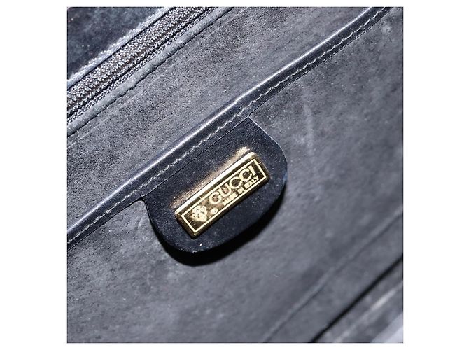 Gucci Borsa a Spalla in Pelle Nera e Oro Auth 155306 Nero D'oro - vista 18