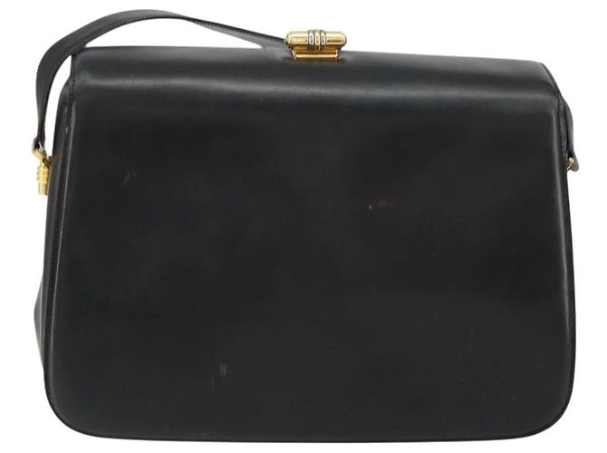 Gucci Borsa a Spalla in Pelle Nera e Oro Auth 155306 Nero D'oro - vista 2