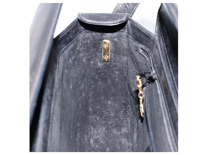 Gucci Borsa a Spalla in Pelle Nera e Oro Auth 155306 Nero D'oro - vista 20