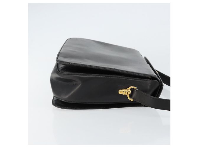 Gucci Borsa a Spalla in Pelle Nera e Oro Auth 155306 Nero D'oro - vista 3