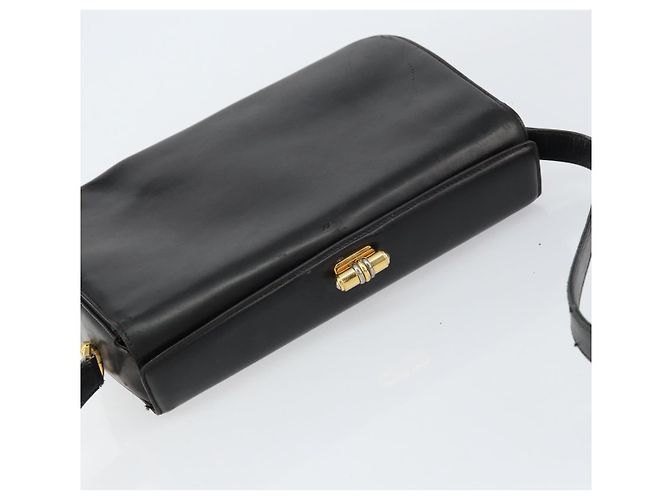 Gucci Borsa a Spalla in Pelle Nera e Oro Auth 155306 Nero D'oro - vista 6