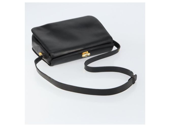 Gucci Borsa a Spalla in Pelle Nera e Oro Auth 155306 Nero D'oro - vista 7