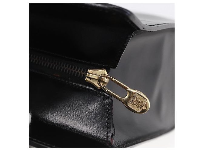 Céline Borsa Tote in pelle nera e oro Auth SW1830 Nero D'oro - vista 10