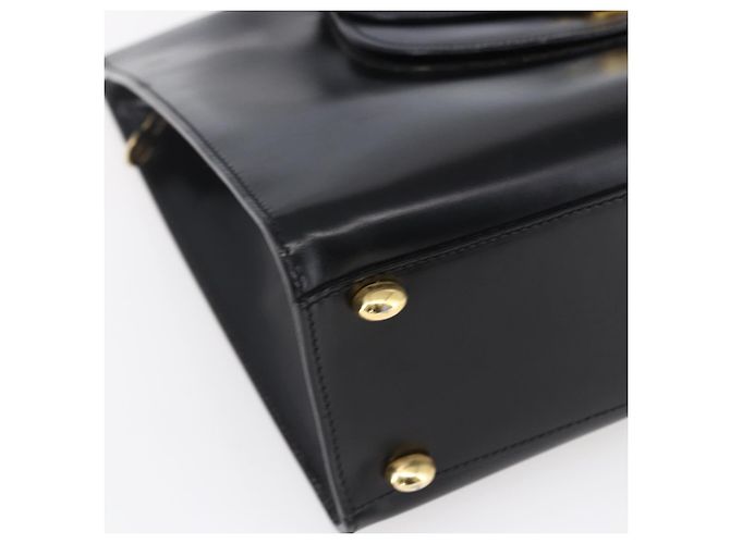 Céline Borsa Tote in pelle nera e oro Auth SW1830 Nero D'oro - vista 14