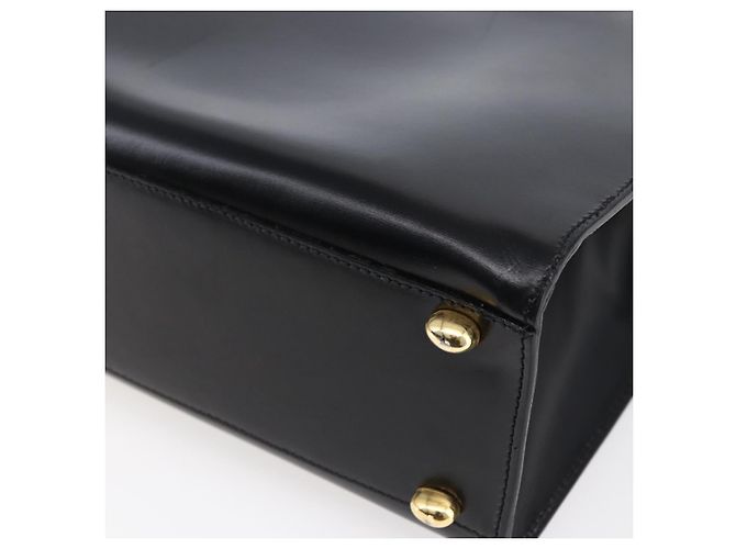 Céline Borsa Tote in pelle nera e oro Auth SW1830 Nero D'oro - vista 15