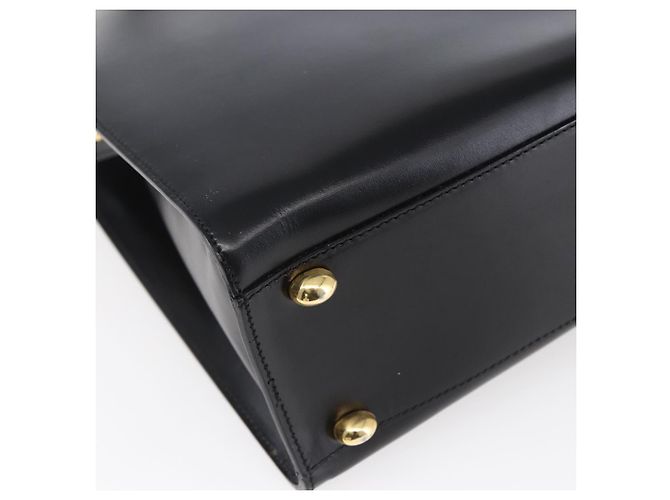 Céline Borsa Tote in pelle nera e oro Auth SW1830 Nero D'oro - vista 16