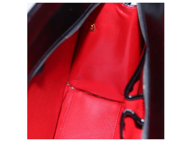 Céline Borsa Tote in pelle nera e oro Auth SW1830 Nero D'oro - vista 19