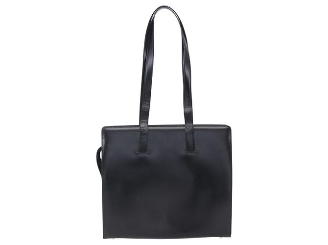 Céline Borsa Tote in pelle nera e oro Auth SW1830 Nero D'oro - vista 2