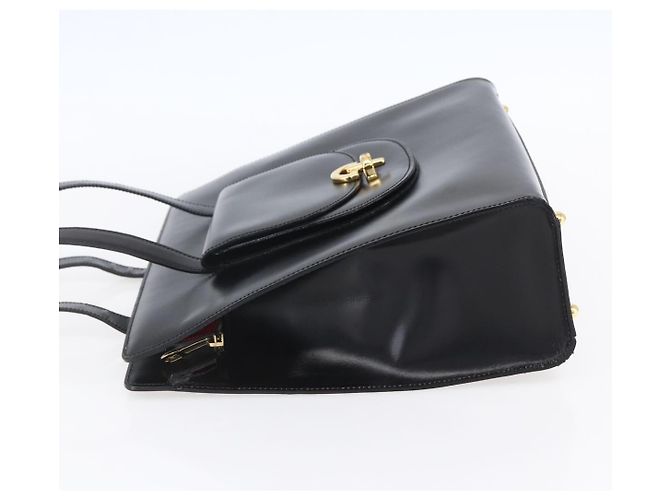 Céline Borsa Tote in pelle nera e oro Auth SW1830 Nero D'oro - vista 3