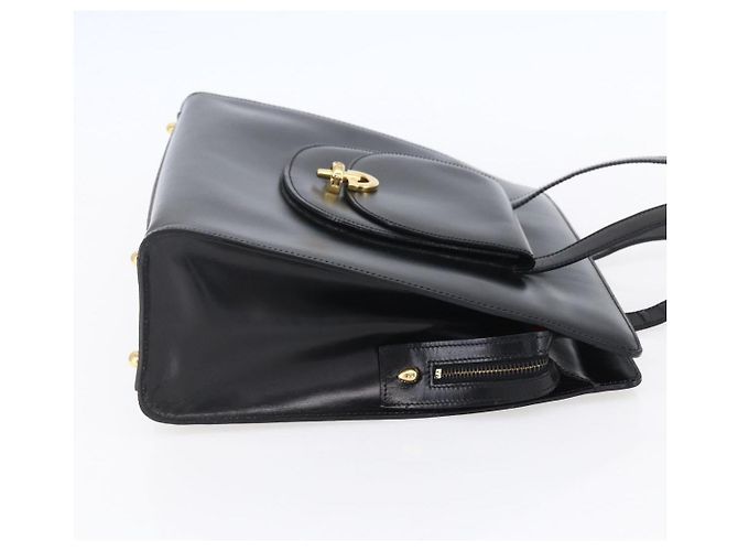 Céline Borsa Tote in pelle nera e oro Auth SW1830 Nero D'oro - vista 4