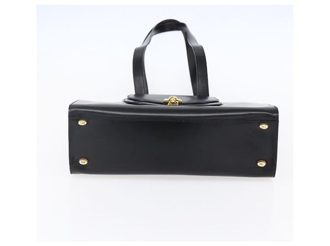 Céline Borsa Tote in pelle nera e oro Auth SW1830 Nero D'oro - vista 5