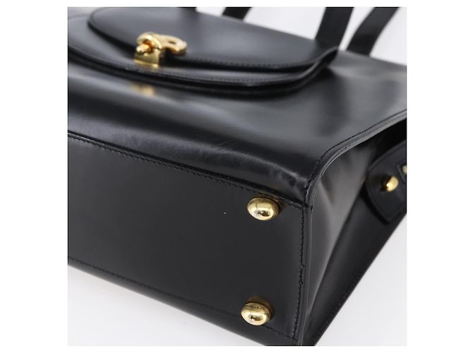 Céline Borsa Tote in pelle nera e oro Auth SW1830 Nero D'oro - vista 9