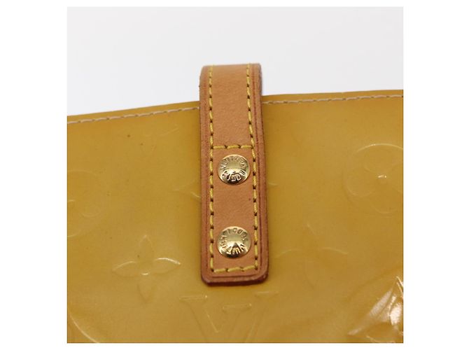 LOUIS VUITTON Borsa a Mano Monogram Vernis Reade PM Beige M91334 LV Auth 155005 - vista 10