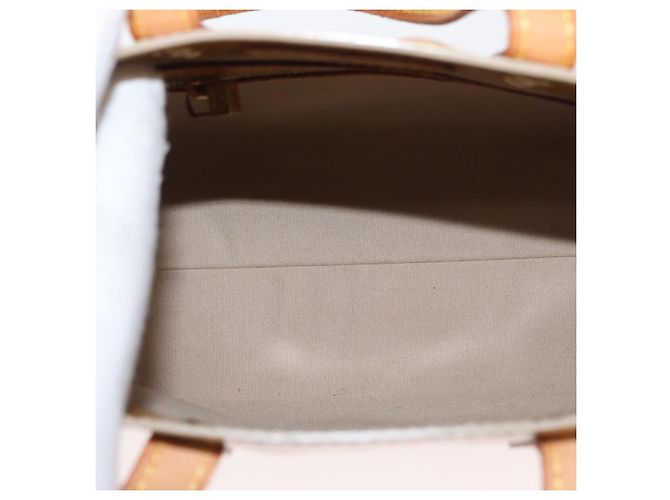 LOUIS VUITTON Borsa a Mano Monogram Vernis Reade PM Beige M91334 LV Auth 155005 - vista 11