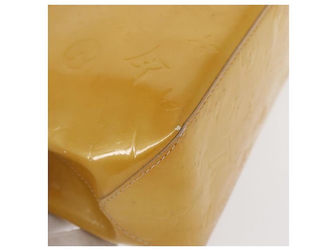 LOUIS VUITTON Borsa a Mano Monogram Vernis Reade PM Beige M91334 LV Auth 155005 - vista 15