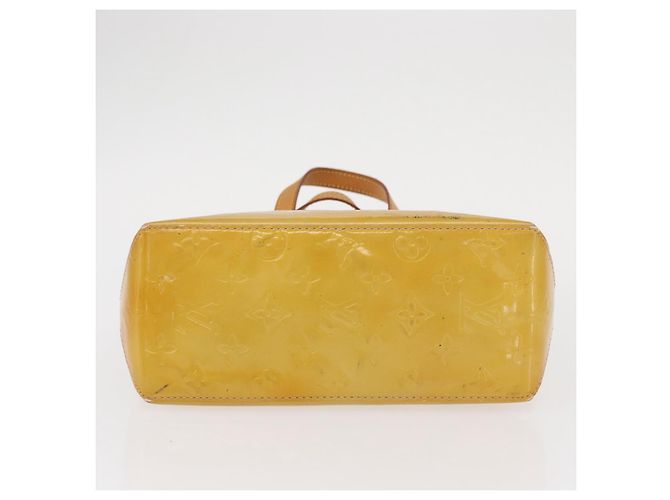 LOUIS VUITTON Borsa a Mano Monogram Vernis Reade PM Beige M91334 LV Auth 155005 - vista 5