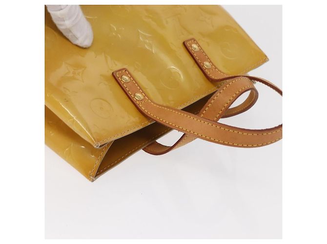 LOUIS VUITTON Borsa a Mano Monogram Vernis Reade PM Beige M91334 LV Auth 155005 - vista 6