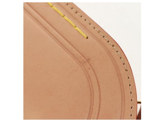 LOUIS VUITTON LV Etichetta Nome XL Borsa Clutch Pelle Beige M82225 LV Auth 145840SM - vista 10