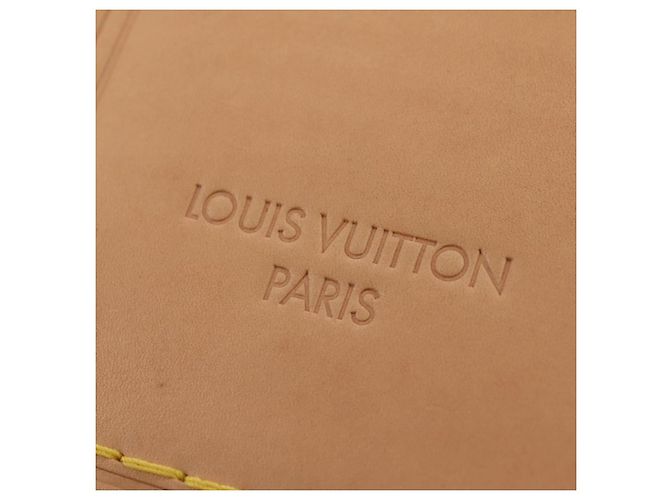 LOUIS VUITTON LV Etichetta Nome XL Borsa Clutch Pelle Beige M82225 LV Auth 145840SM - vista 19