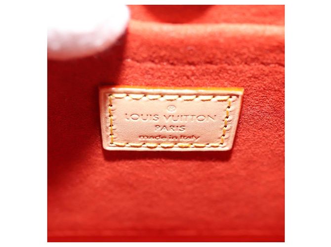 LOUIS VUITTON LV Etichetta Nome XL Borsa Clutch Pelle Beige M82225 LV Auth 145840SM - vista 22