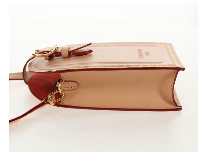 LOUIS VUITTON LV Etichetta Nome XL Borsa Clutch Pelle Beige M82225 LV Auth 145840SM - vista 3