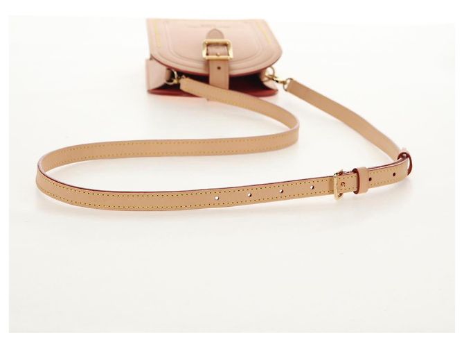 LOUIS VUITTON LV Etichetta Nome XL Borsa Clutch Pelle Beige M82225 LV Auth 145840SM - vista 7