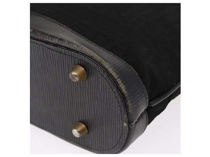 Borsa a Spalla in Tela Zucchino FENDI Nero Oro Auth 151737 - vista 14