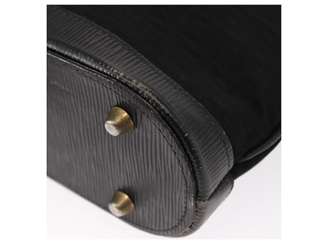 Borsa a Spalla in Tela Zucchino FENDI Nero Oro Auth 151737 - vista 16