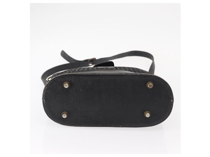Borsa a Spalla in Tela Zucchino FENDI Nero Oro Auth 151737 - vista 5