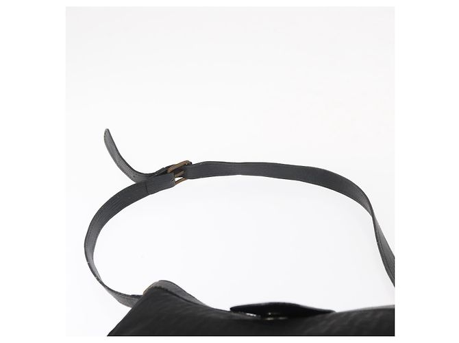 Borsa a Spalla in Tela Zucchino FENDI Nero Oro Auth 151737 - vista 8