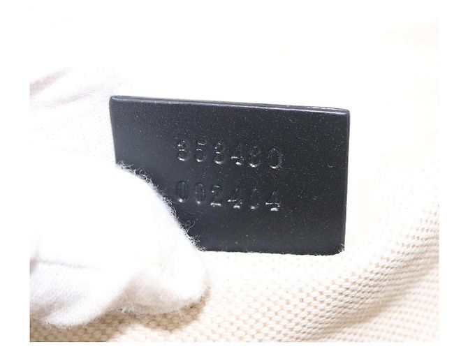 Borsa Clutch GUCCI in tela nera e argento 353480 Auth bs31421 Nero - vista 11