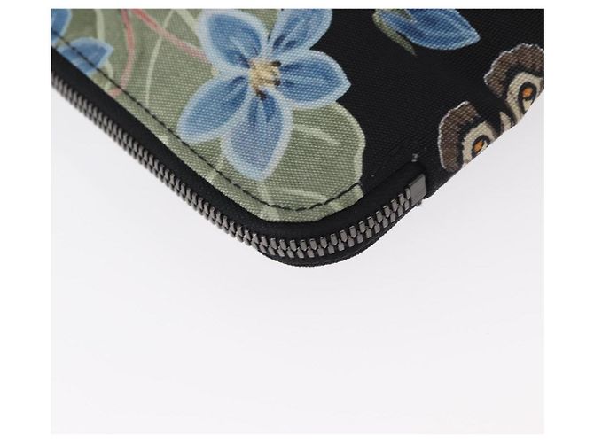 Borsa Clutch GUCCI in tela nera e argento 353480 Auth bs31421 Nero - vista 15