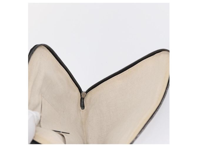 Borsa Clutch GUCCI in tela nera e argento 353480 Auth bs31421 Nero - vista 20