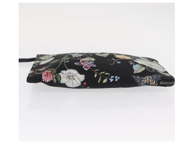 Borsa Clutch GUCCI in tela nera e argento 353480 Auth bs31421 Nero - vista 7