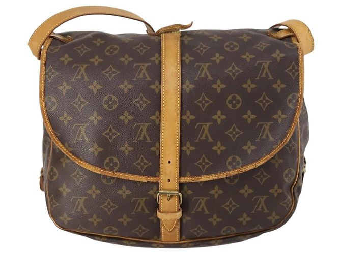 LOUIS VUITTON Borsa a Spalla Monogram Saumur 35 M42254 LV Auth BA8314 Monogramma - vista 2