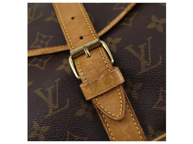LOUIS VUITTON Borsa a Spalla Monogram Saumur 35 M42254 LV Auth BA8314 Monogramma - vista 23