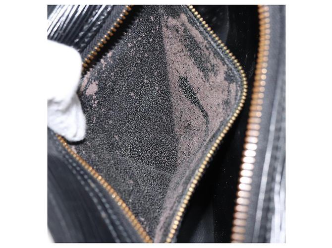 LOUIS VUITTON Borsa a Spalla Epi Jeune Fille MM Nera M52152 LV Auth BA8159 Nero - vista 11