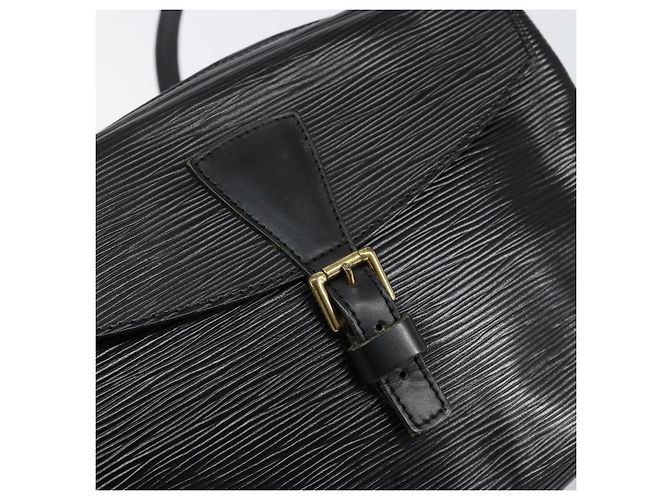 LOUIS VUITTON Borsa a Spalla Epi Jeune Fille MM Nera M52152 LV Auth BA8159 Nero - vista 18