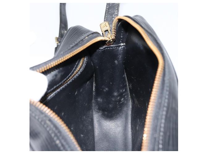 LOUIS VUITTON Borsa a Spalla Epi Jeune Fille MM Nera M52152 LV Auth BA8159 Nero - vista 20