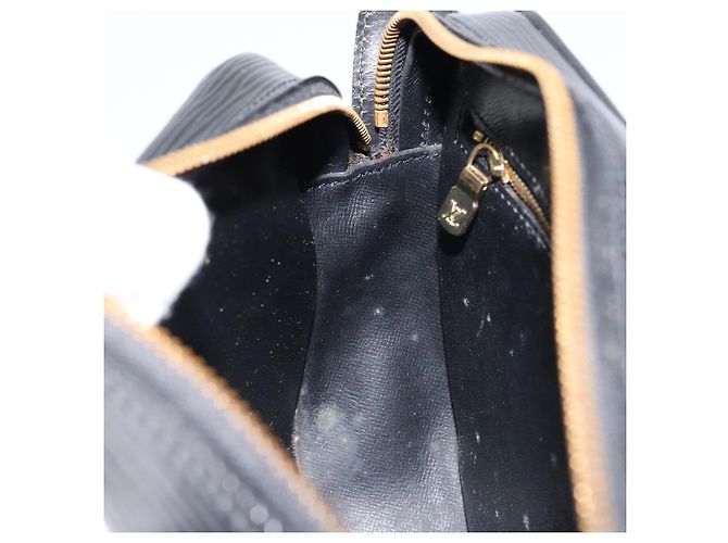 LOUIS VUITTON Borsa a Spalla Epi Jeune Fille MM Nera M52152 LV Auth BA8159 Nero - vista 21