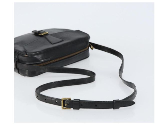 LOUIS VUITTON Borsa a Spalla Epi Jeune Fille MM Nera M52152 LV Auth BA8159 Nero - vista 7