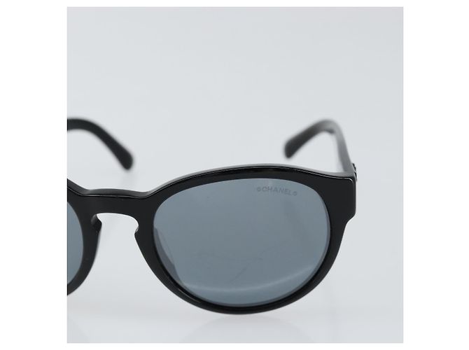Gafas de sol CHANEL de plástico Negro CC Auth am9948 - vista 7