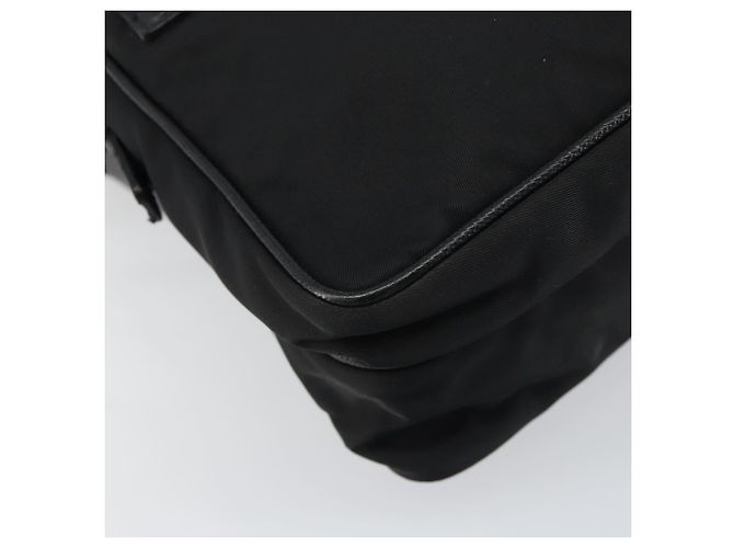 PRADA Schultertasche Nylon Schwarz Silber Authentisch ka593 - Ansicht 15