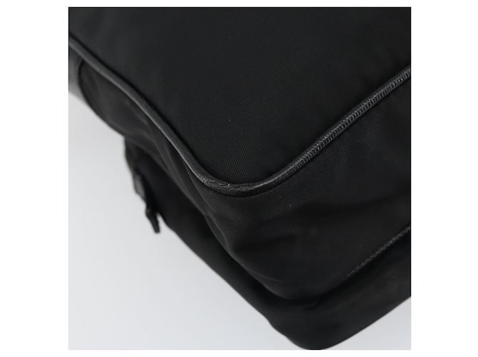 PRADA Schultertasche Nylon Schwarz Silber Authentisch ka593 - Ansicht 17