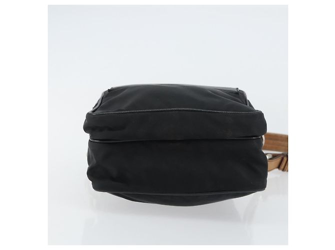 PRADA Schultertasche Nylon Schwarz Silber Authentisch ka593 - Ansicht 5