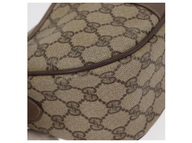 GUCCI GG Supreme Web Sherry Line Tasche aus PVC in Beige und Gold 001 58 6177 Auth bs31426 Golden - Ansicht 15