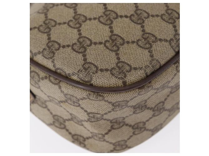 GUCCI GG Supreme Web Sherry Line Tasche aus PVC in Beige und Gold 001 58 6177 Auth bs31426 Golden - Ansicht 17