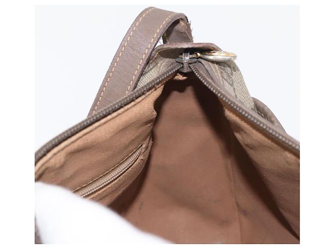 GUCCI GG Supreme Web Sherry Line Tasche aus PVC in Beige und Gold 001 58 6177 Auth bs31426 Golden - Ansicht 22
