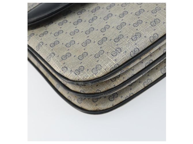 Gucci Bolso de Hombro Micro GG Supreme PVC Navy Gold 004 106 0024 Auth th6521 Dorado Azul marino - vista 15