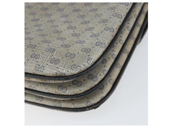 Gucci Bolso de Hombro Micro GG Supreme PVC Navy Gold 004 106 0024 Auth th6521 Dorado Azul marino - vista 16